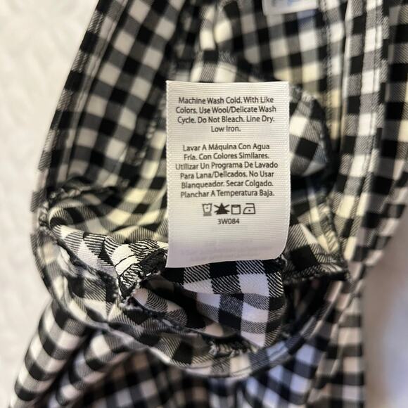 Time and tru black and white checkered pants size XL preowned excellent - Picture 5 of 6